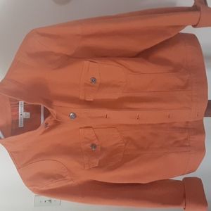 Tommy Hilfiger jean jacket burnt orange, size XL